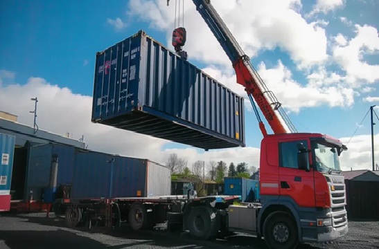 arkansas containers llc delivery truck