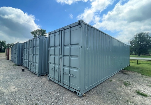 gray refurbished shipping containers