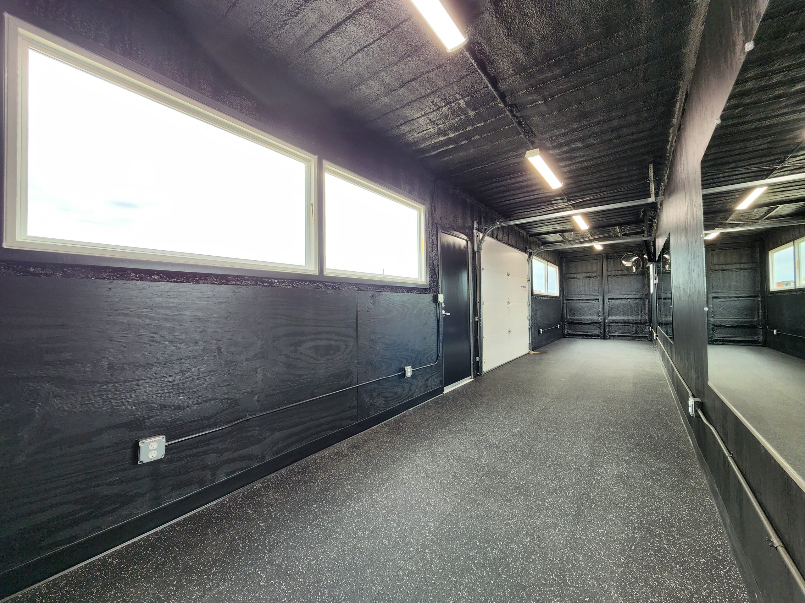 inside photo of container gym