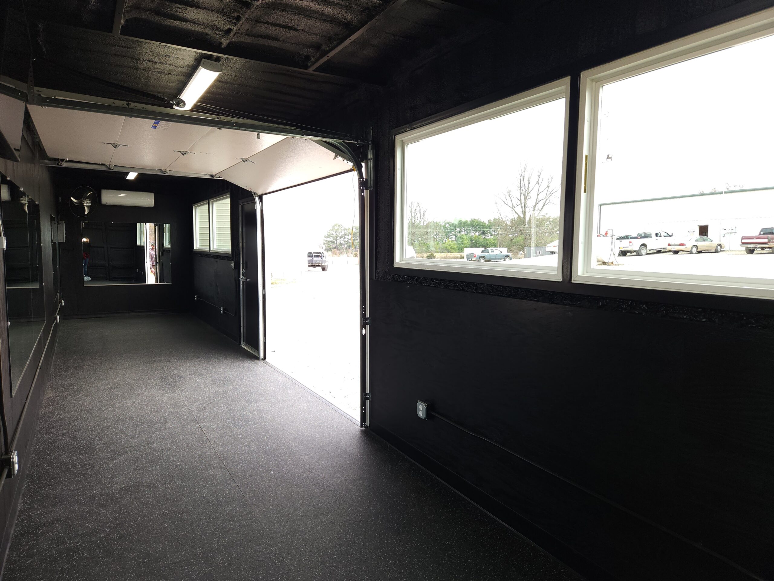 indoor photo of container gym side frame