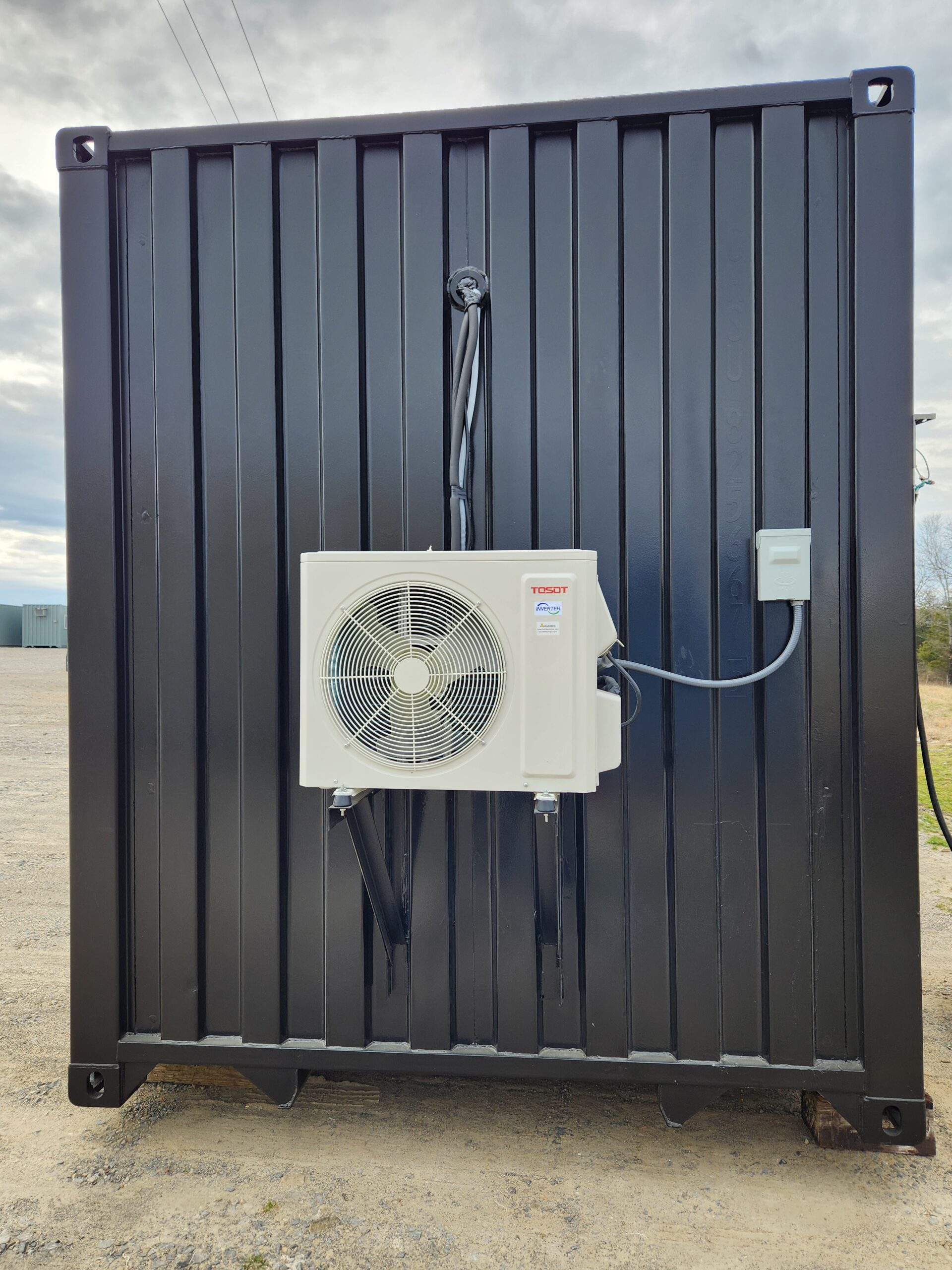 HVAC modification of container gym