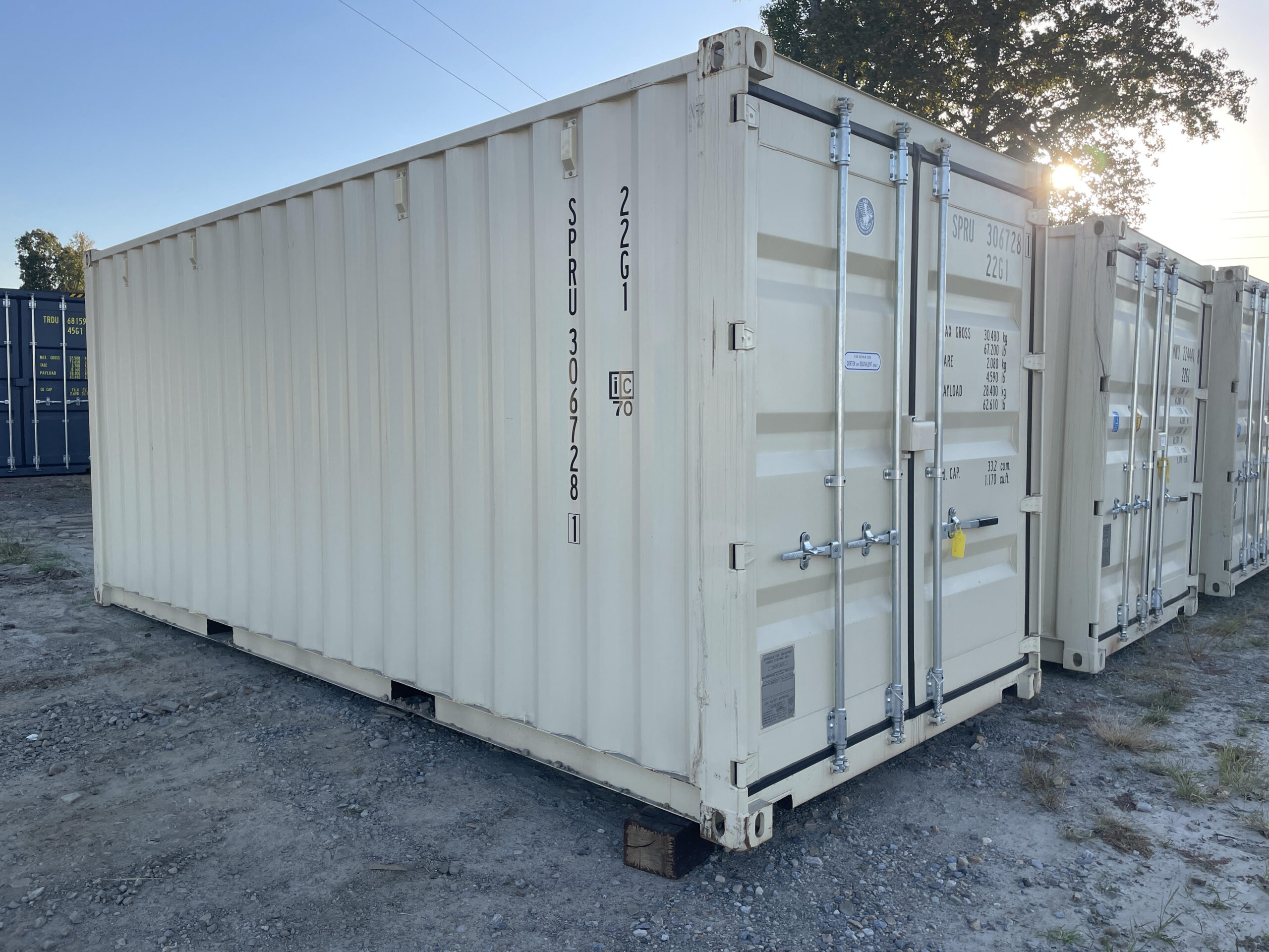 20 foot one trip container